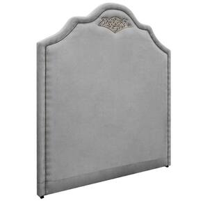 Cabeceira Casal 140 Cm Para Cama Box Suede Cinza