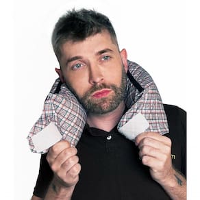 Almofada De Pescoço - Neck Pillow Látex - Xadrez