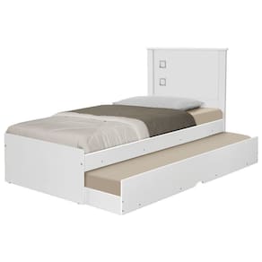 Bicama Com Cama Auxiliar Bibox Solteiro Branco
