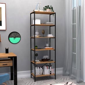Armário Multiuso Industrial Mineta Com 6 Prateleiras Preto