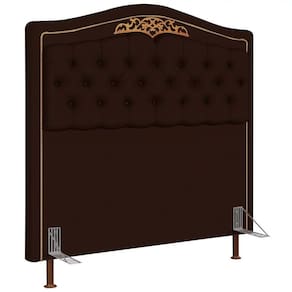 Cabeceira Cama Box Casal 140Cm Imperial J2 Marrom Escuro