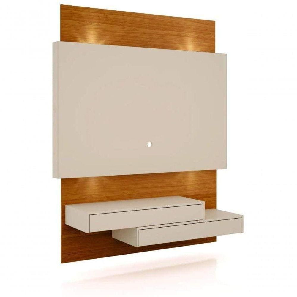 Painel Home Para Tv Com Led Tb120l Off White/Freijó