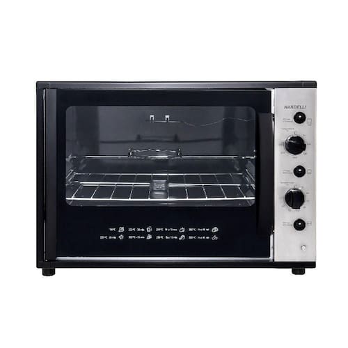 imagem-Forno Elétrico Bancada Com Espeto Giratório Preto 220V