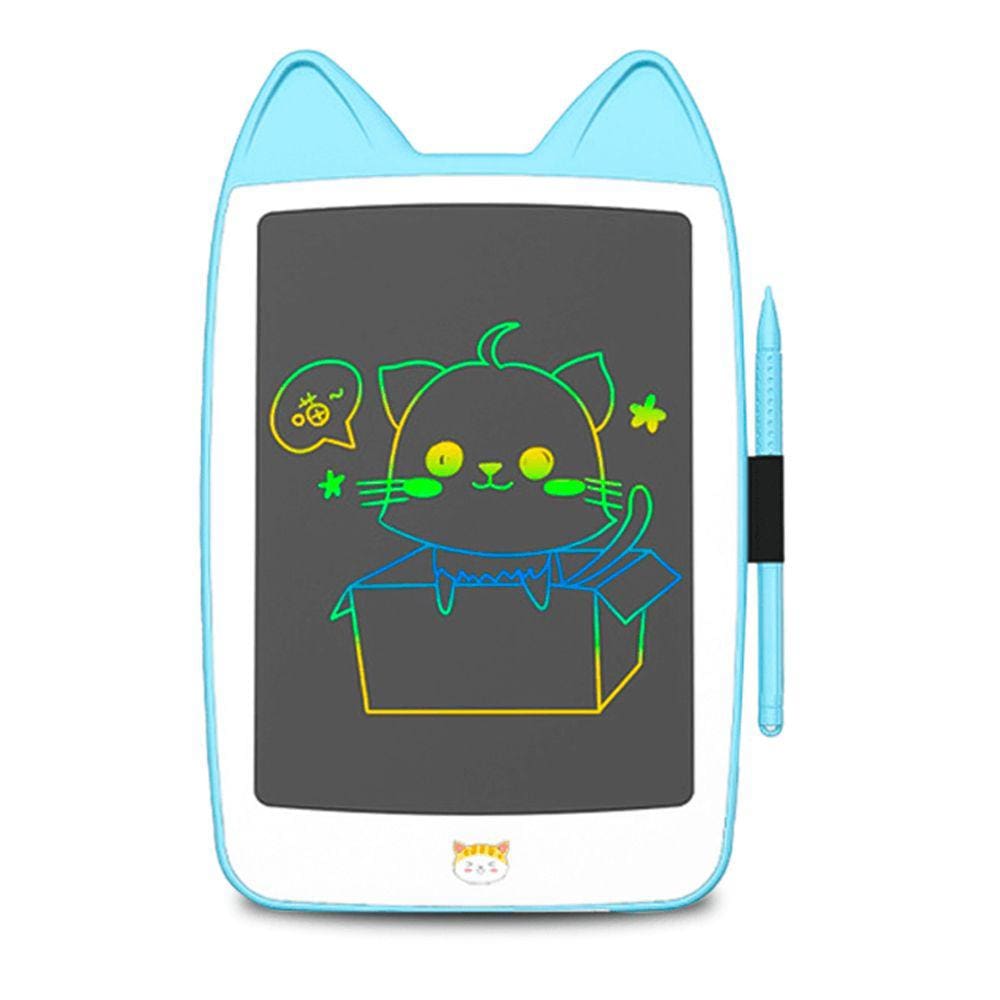 Lousa Mágica Gatinho 8 Polegadas Azul Tablet Infantil com Caneta