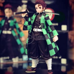 Action Figure Boneco Tanjiro Kamado Demon Slayer 14cm