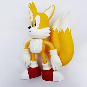 Bonecos Sonic e Tails e Cenário Conjunto Diorama Candide