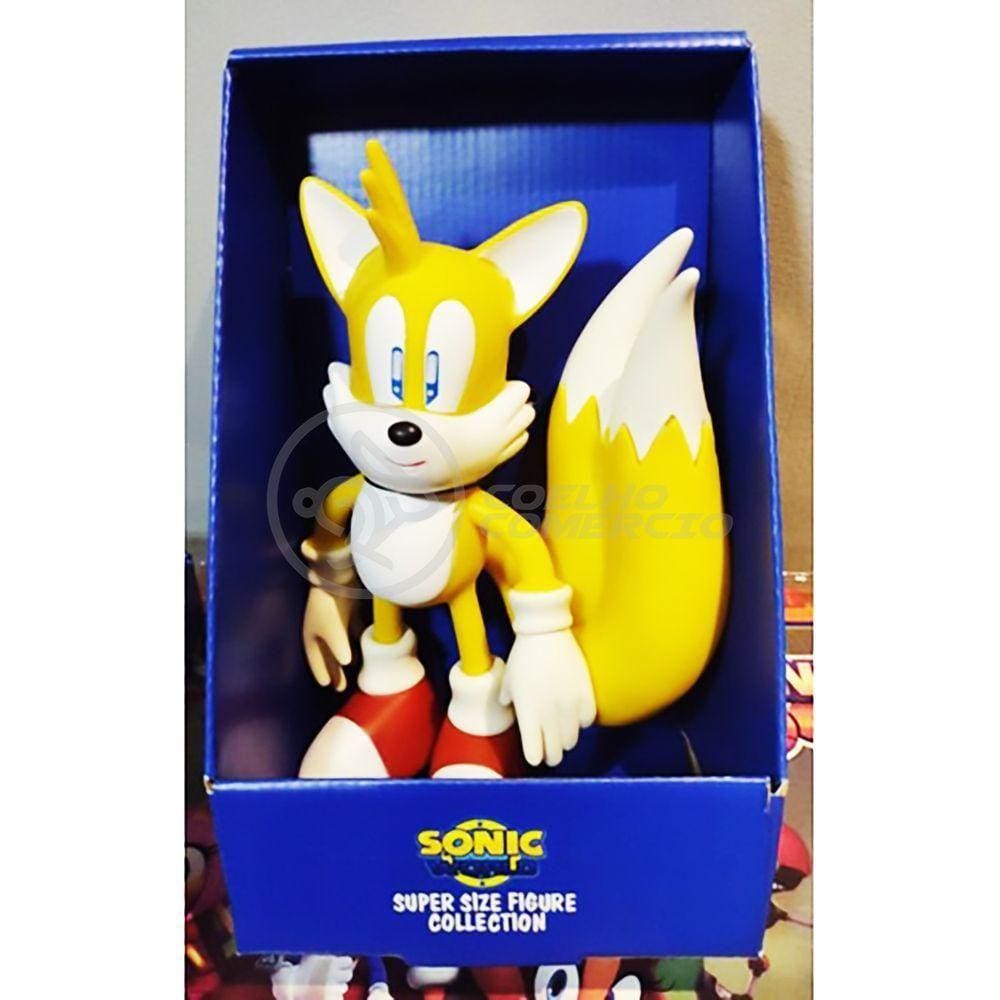 Coleção Boneco Action Figure Super Sonic Amarelo The Hedgehog 16cm