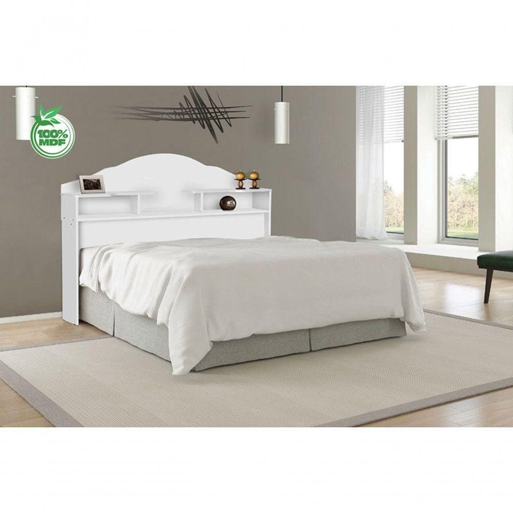 Cabeceira Evelyn Casal 140 Branco - Carmolar
