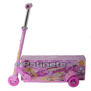 Patinete Rosa Menina 9 10 11 12 13 Anos Suporta Até 50 Kg