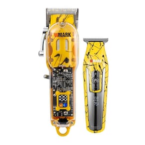 Kit 2 Maquina De Corte Cabelo Wmark Ng411+C24 Visor Digital