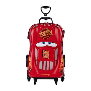 Mochila 3D De Rodinha Carros Relâmpago Mcqueen