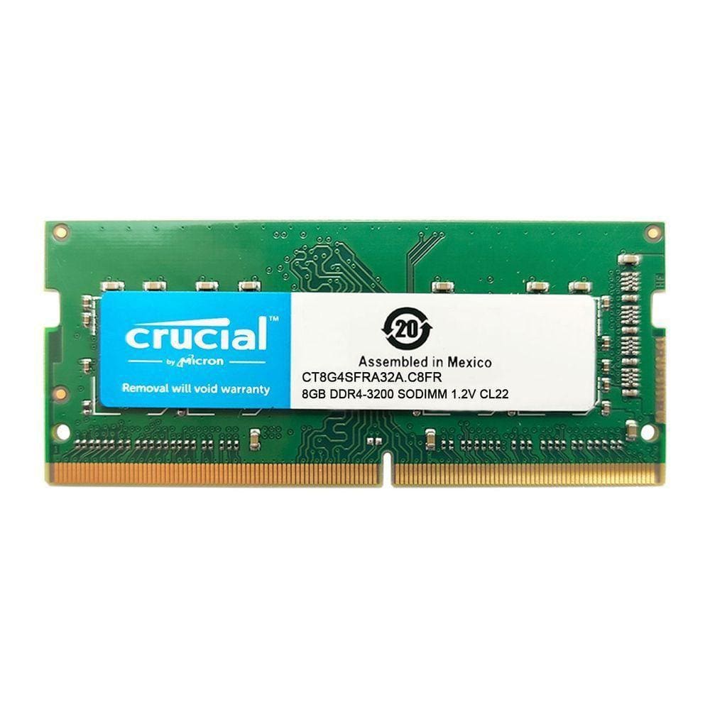 Memória Para Notebook 8gb Crucial, Ddr4, 3200mhz, Cl22