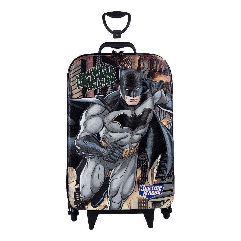 Mochila De Carrinho Batman Liga Da Justiça Em 3D Infantil