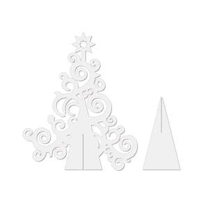 Árvore De Natal Com Arabesco 33cmx40cm - Cria Arte Laser