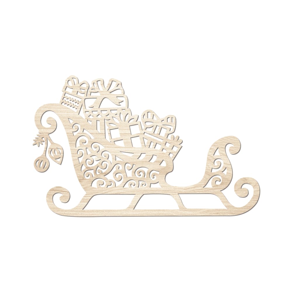 Arte Trenó De Natal 30cmx19cm - Cria Arte Laser