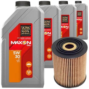4 Óleo Sintético 5W30 Maxon e Filtro Óleo Tecfil Palio Flex