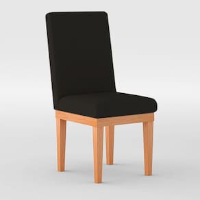 Cadeira Reforçada Sala De Jantar Courino Courino Preta