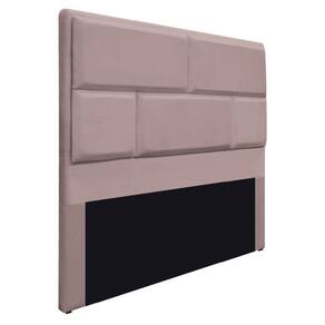 Cabeceira Casal Brick P02 140 cm Para Cama Box Linho Rosê