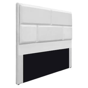 Cabeceira Solteiro Brick P02 90 cm Para Cama Box Branco