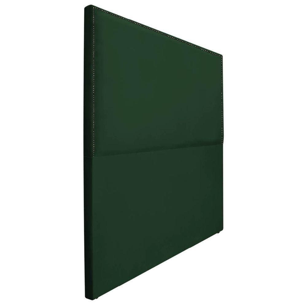 Cabeceira Casal Bali P02 140 cm Para Cama Box Suede Verde