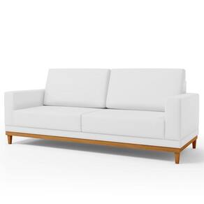Sofá 145cm 2 Lugares Kayrós Couríssimo D05 Branco - Mpozenato