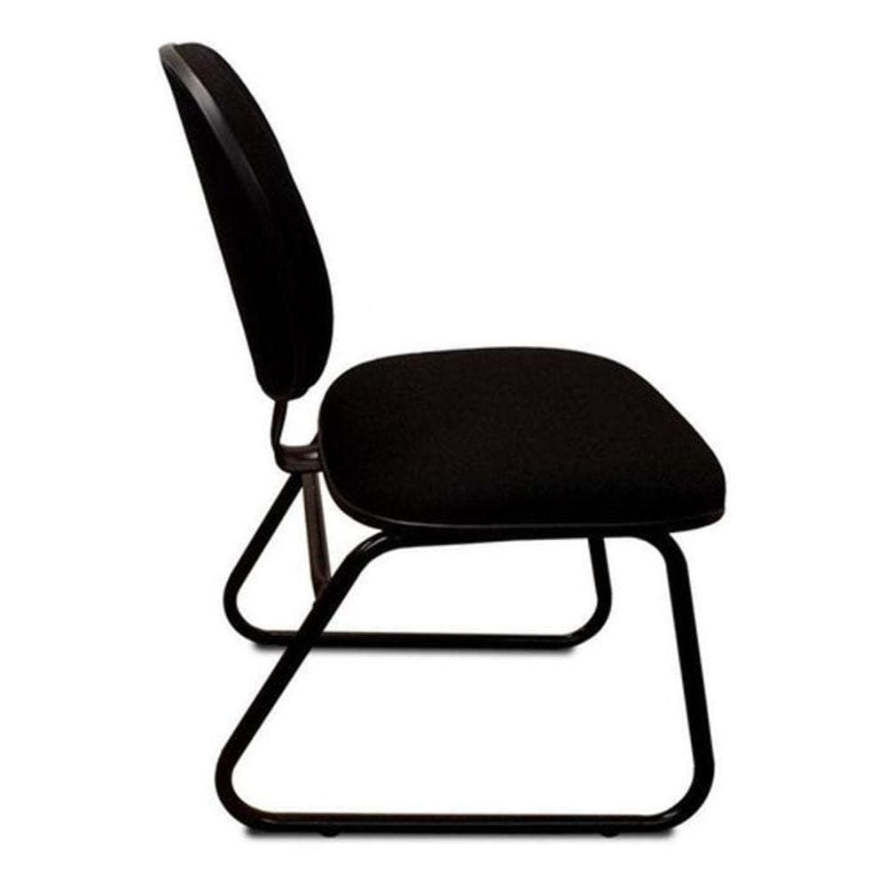 Cadeira Executiva Escritório Home Office Preta Almofada