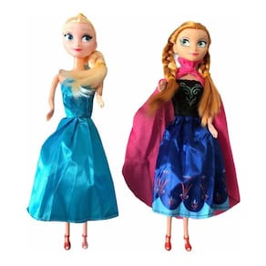 Kit Com 2 Boneca Do Filme Frozen Musical Ana E Elsa 30Cm