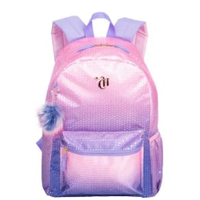 Mochila Grande Capricho Paetê - Rosa Lilás