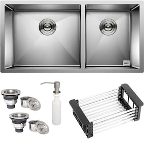 Cuba Dupla Quadrada Inox 304 Gourmet 9040 Assimétrica