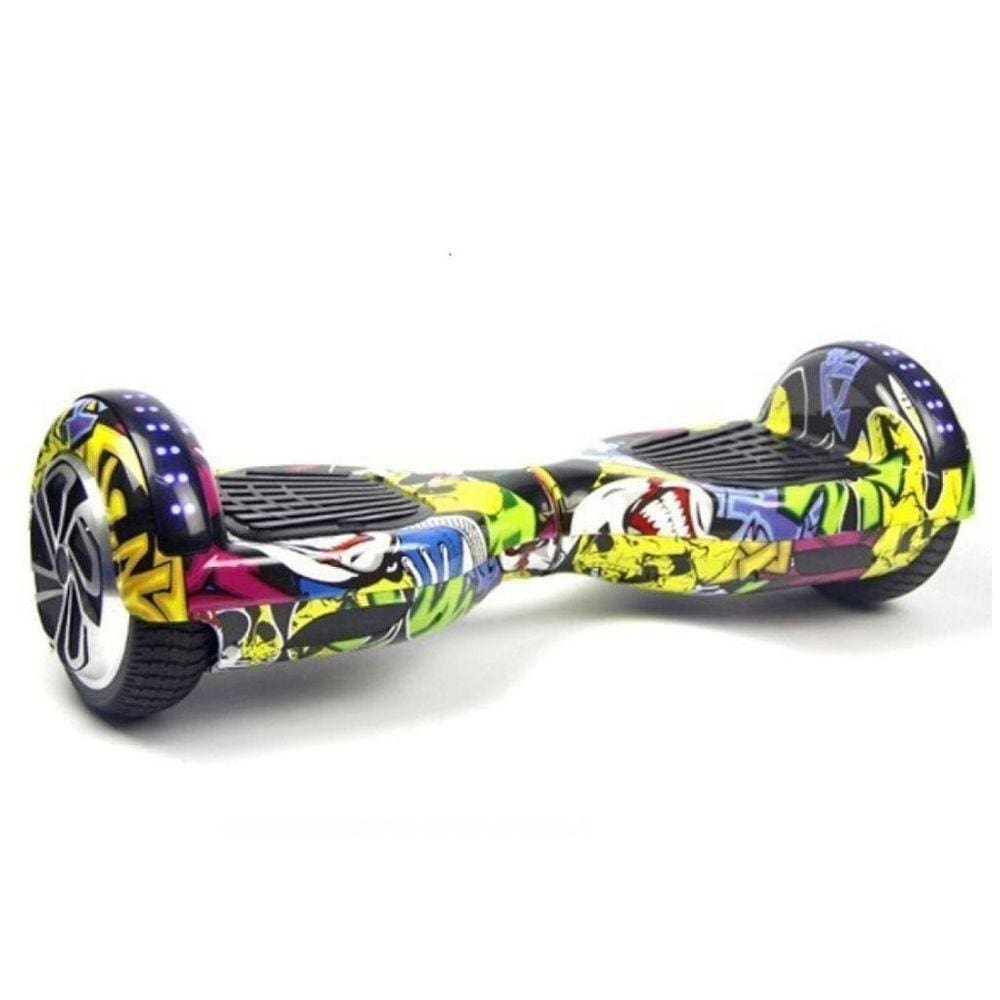 Hoverboard Skate Élétrico Bluetooth Com Led Alça Curta 6,5