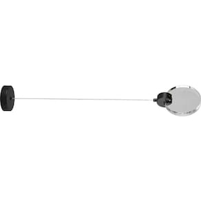 Pendente Led Moderno Sand Metal Preto E Cristal Com Bolhas