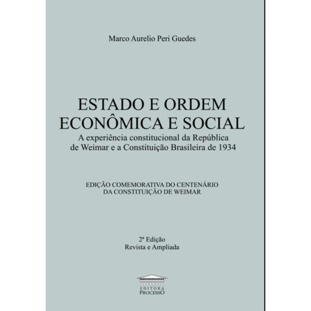 Estado E Ordem Economica E Social