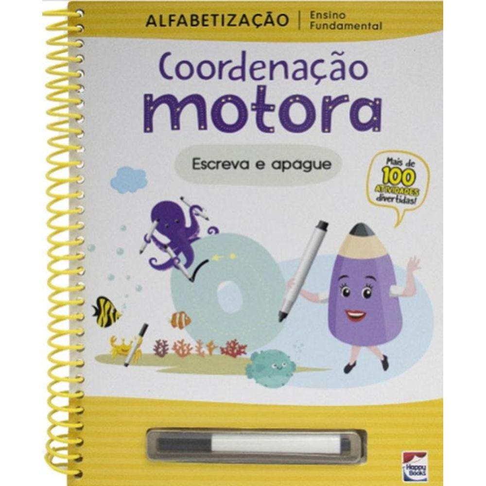 Ensino Fundamental Alfabetizacao Escreva E Apague - Coordenacao Motora