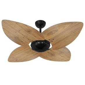 Ventilador de Teto Volare Preto Dunamis Rádica Freijó 110V