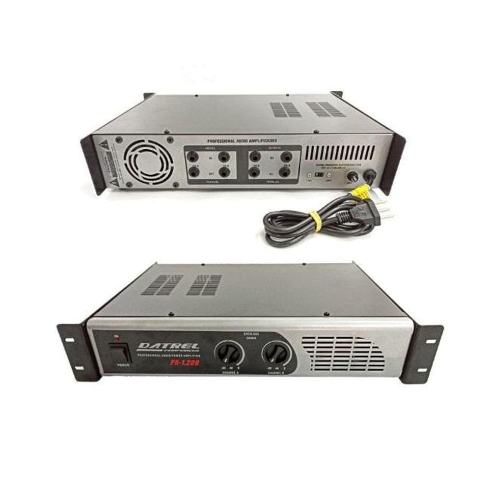 Amplificador Potencia Datrel 200Wrms Pa1200