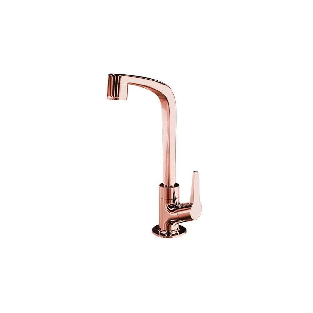 Torneira Plástica Lorenzetti Flatt 1195 F71 Rose Gold