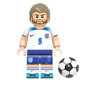 Boneco Harry Kane Jogador Futebol Inglaterra Copa Bloco De Montar