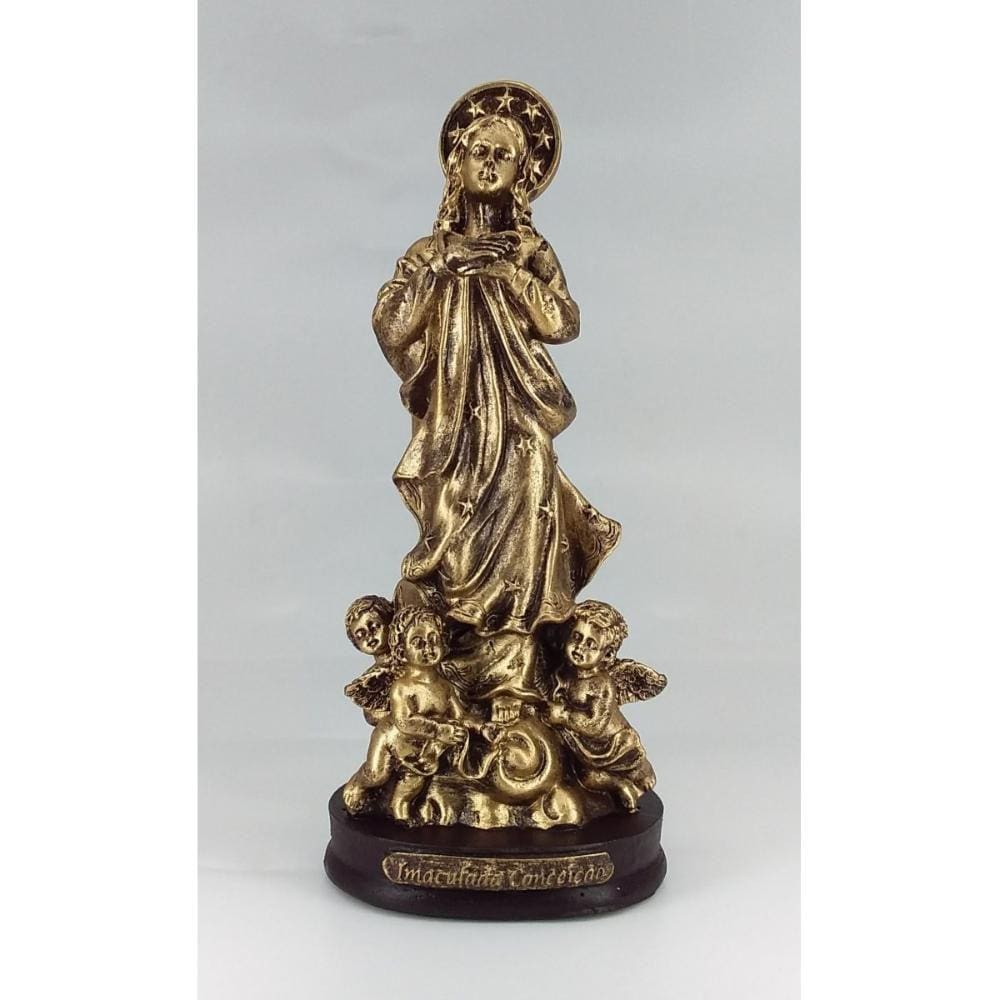 Imaculada Conceição - 15 cm - Dourado