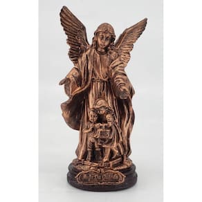 Anjo da guarda - 15 cm - Bronze