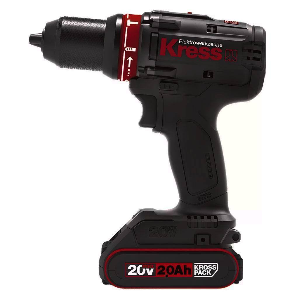 Furadeira Parafusadeira Impacto 20V 70N.M Brushless Kress