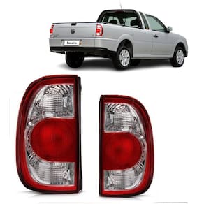 Par Lanterna Saveiro G3 G4 06 07 08 09 10 11 Bicolor Cristal
