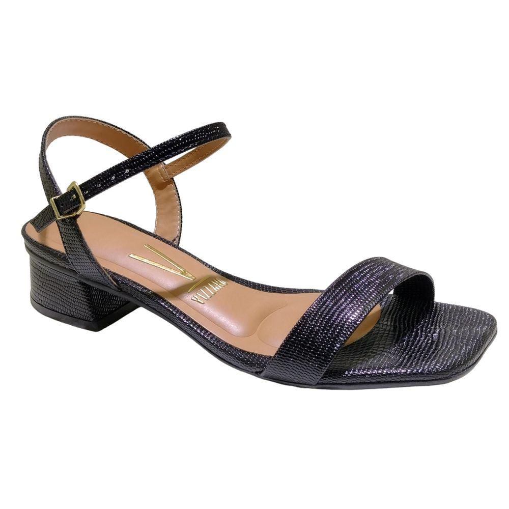 Sandália Casual Salto Baixo Conforto Com Textura Vizzano 6454.111