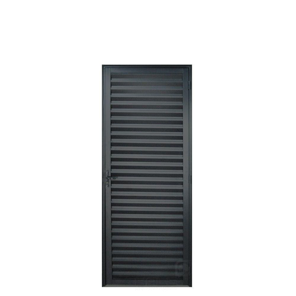 Porta Palheta Alumínio Preto 2.10 x 0.60 Lado Direito - Hale