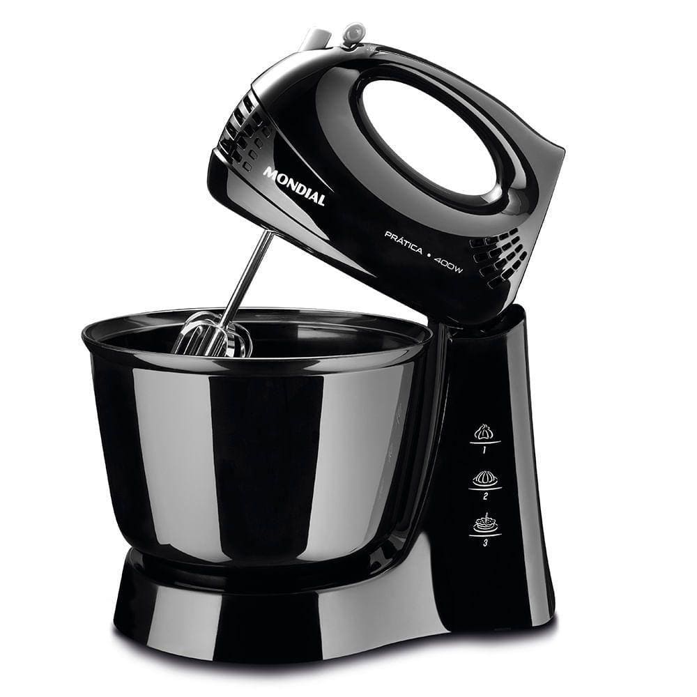 Batedeira Mondial Prática Preta B-44-b Batedeira B-44-b 127v/60hz .