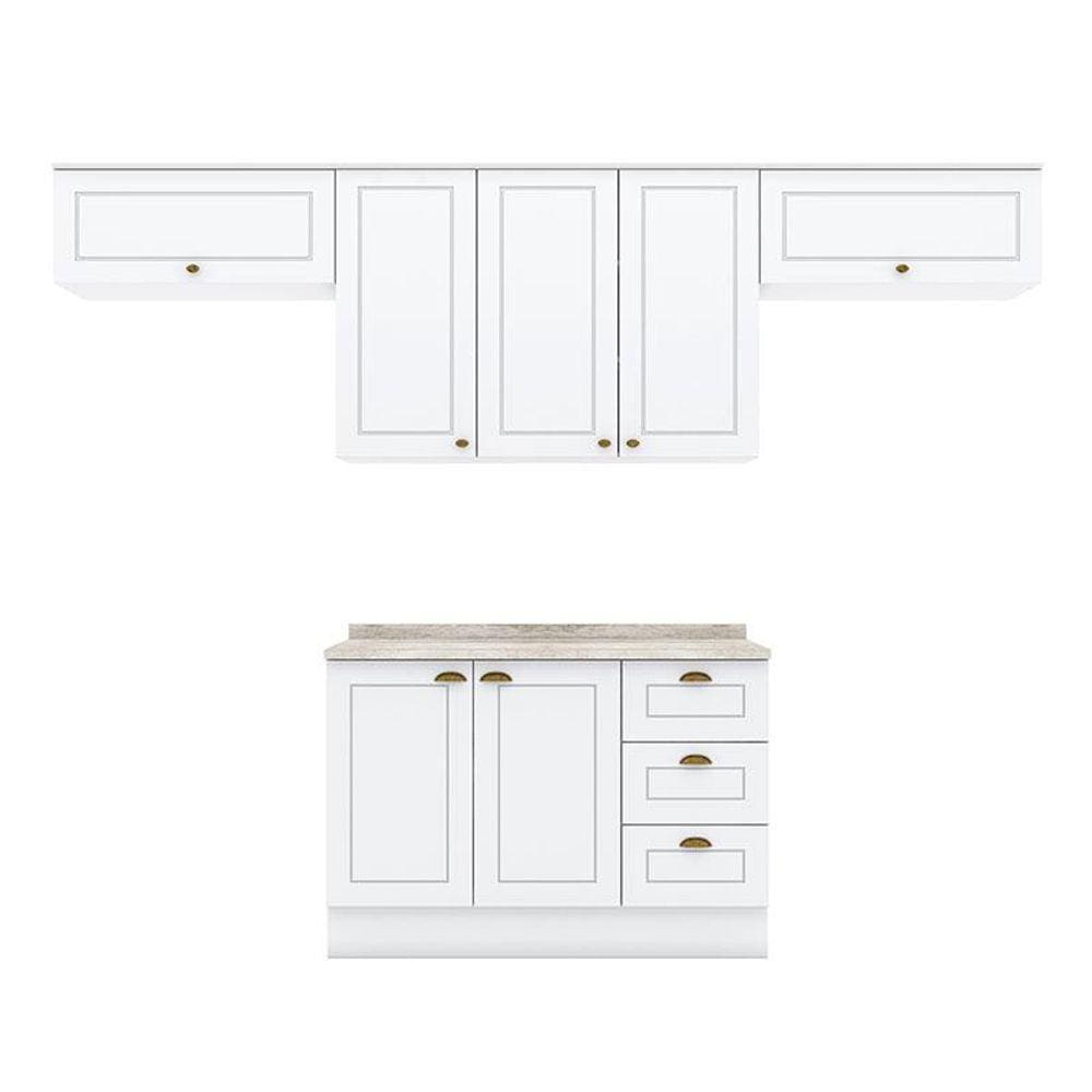 Cozinha Modulada Americana 5 Peças Branco HP  - Henn