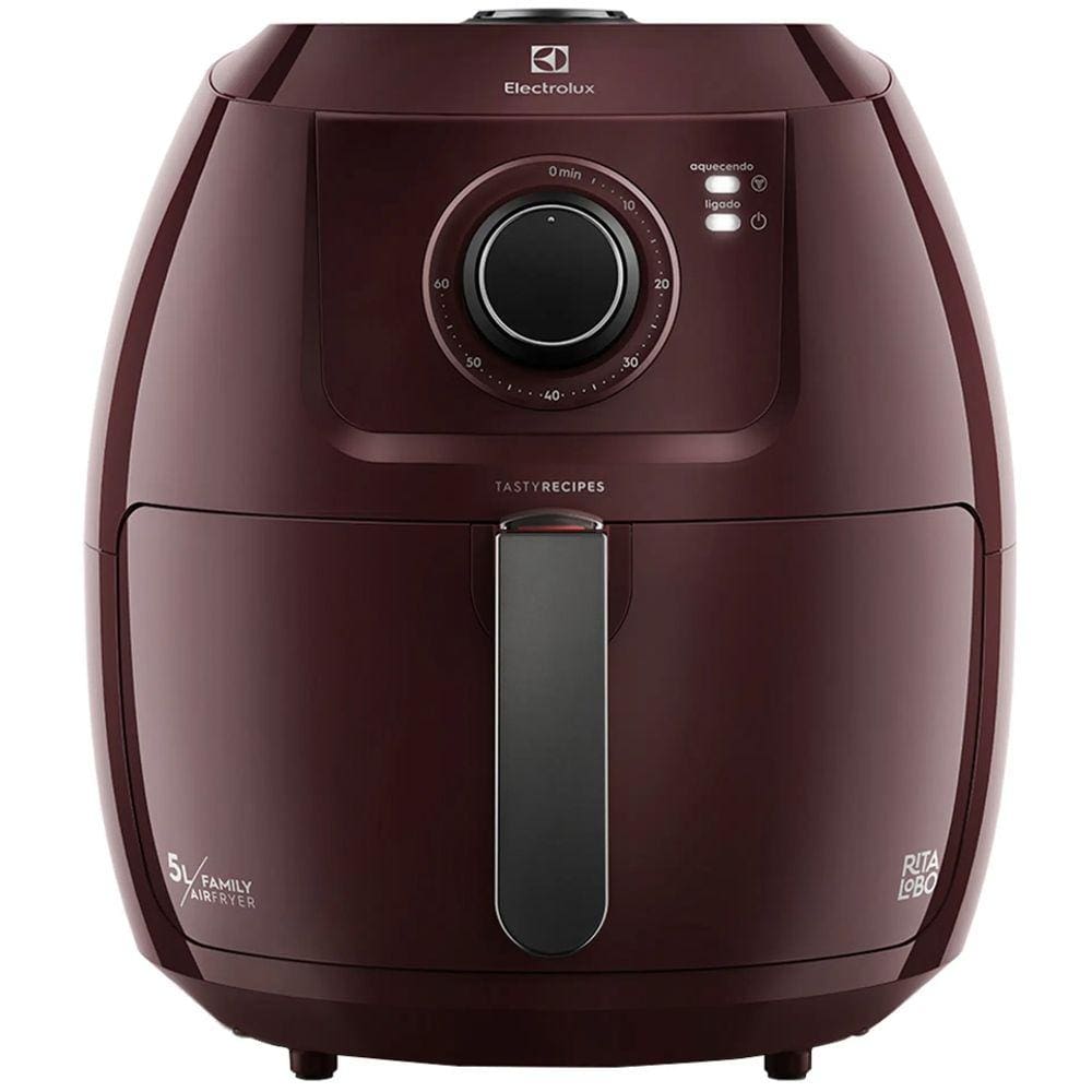 Fritadeira AIR FRYER Electrolux 5L 1700W EAF50/51 - 5210AABR507 DARK RED 220 VOLTS