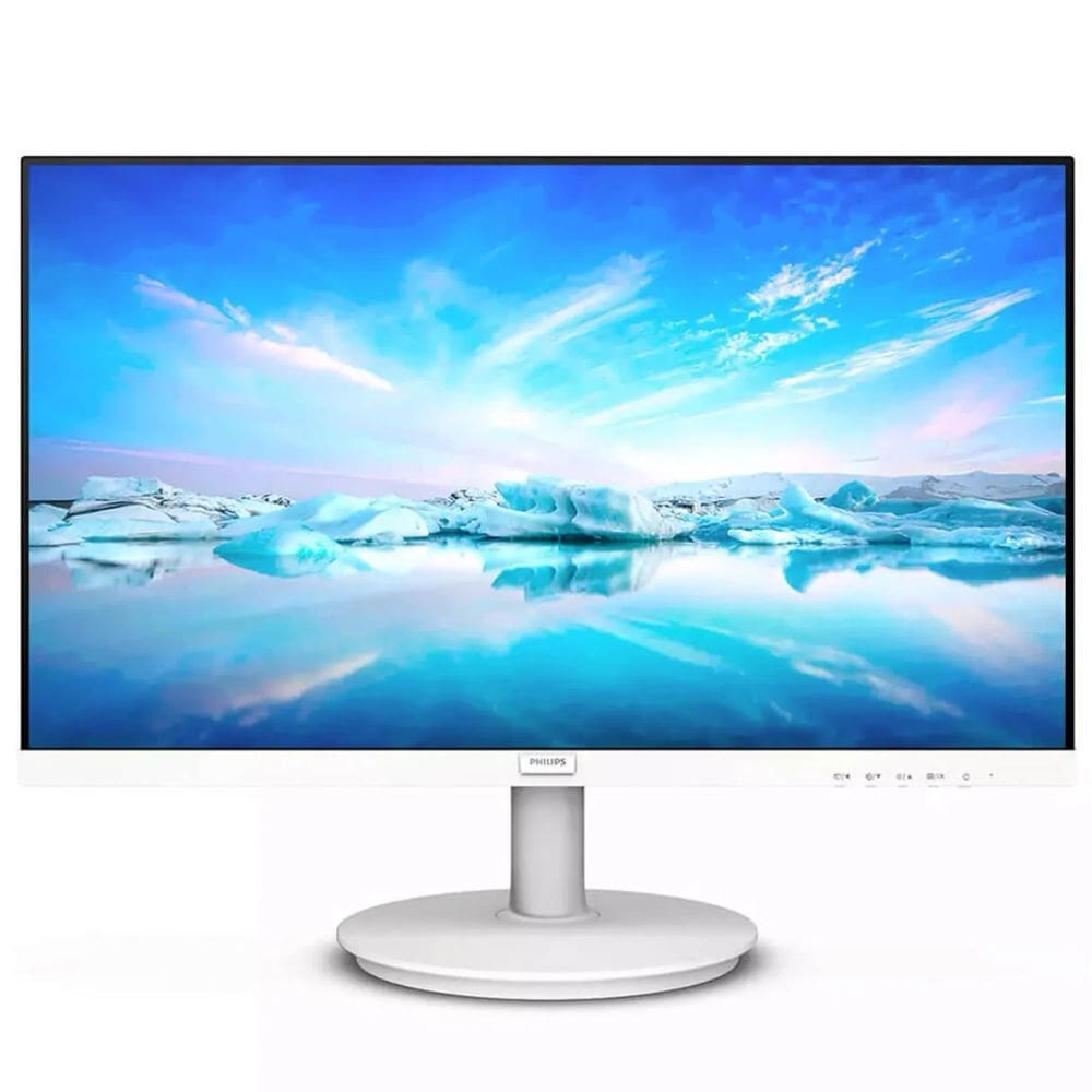 Monitor Philips 21,5" LED FULL HD HDMI VGA Branco - 221V8LW