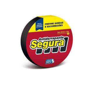 Fita Antiderrapante Escadas Preta 05Cmx20M Tatu