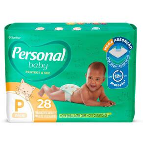 Fralda Personal Soft E Protect Jumbo P Com 28 Unidades