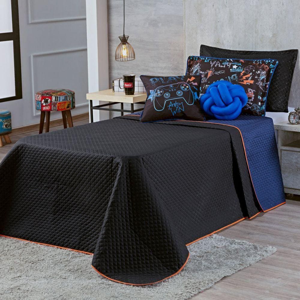 Cobre Leito Game Win Almofadas 05 Peças